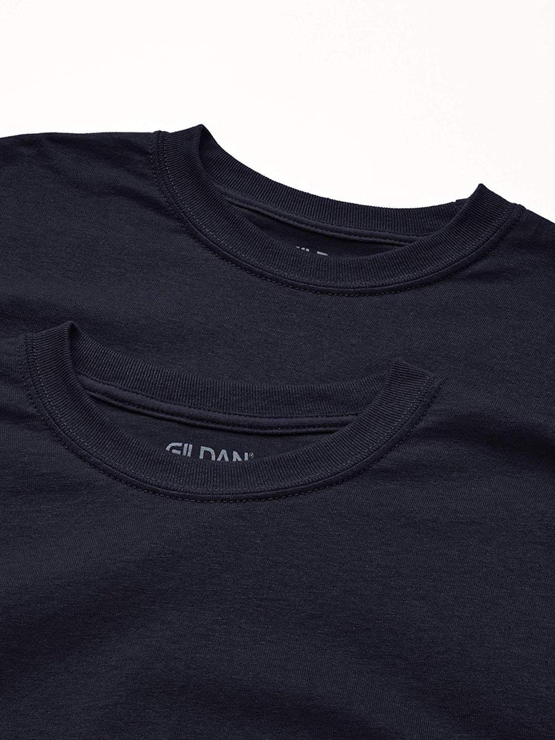 Gildan Adult DryBlend Long Sleeve T-Shirt, Style G8400, 2-Pack, Navy, 2X-Large - Image 2
